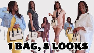 Best Ways to Style 1 handbag for summer Michael Kors Mirella Tote Bag
