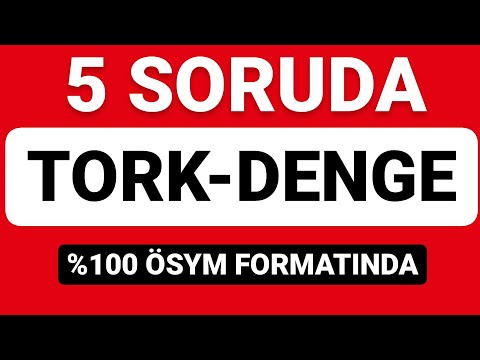 5 SORUDA TORK VE  DENGE  SORU ÇÖZÜMÜ | 2024 AYT FİZİK FULL TEKRAR |