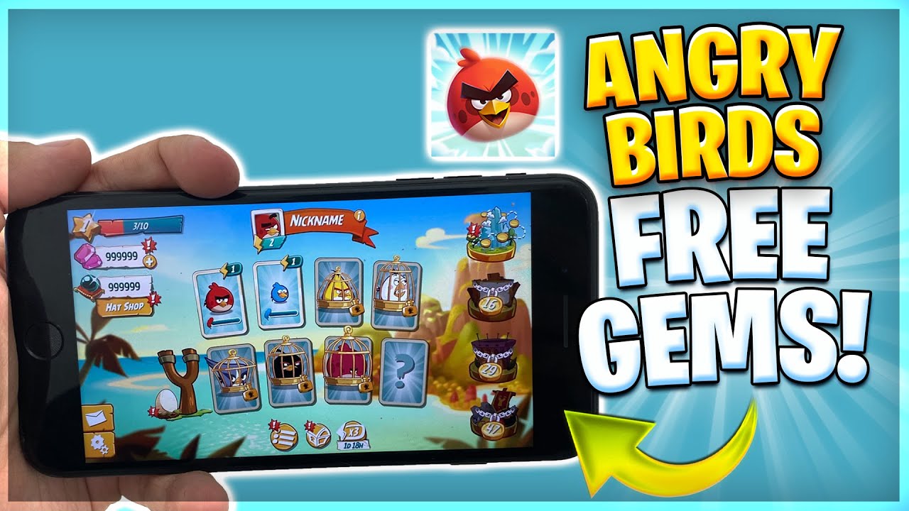 Angry Birds 2 Mod Apk V3.11.3 (Unlimited Gems, Energy, Black Pearls)