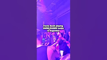 #TravisScott previews UNRELEASED MUSIC in Buenos Aires, Argentina 👀