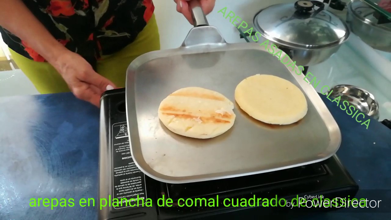 Como asar arepas en plancha comal cuadrado de classica 