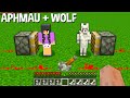 What HAPPENS if you COMBINE APHMAU GIRL AND ALPHA WOLF in Minecraft ? APHMAU + WOLF !