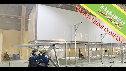 Lắp đặt dây chuyền sơn tĩnh điện tự động hình ảnh thực tế thi công | Cty Sơn Hải Thịnh Thiết Kế