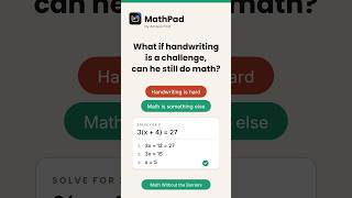 What if handwriting is a challenge Can he still do math | MathPad by Access First
