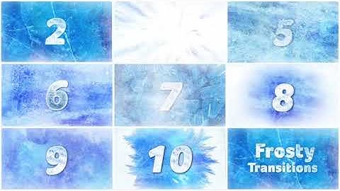 WinterFrost Transitions | After Effects Template | Elements