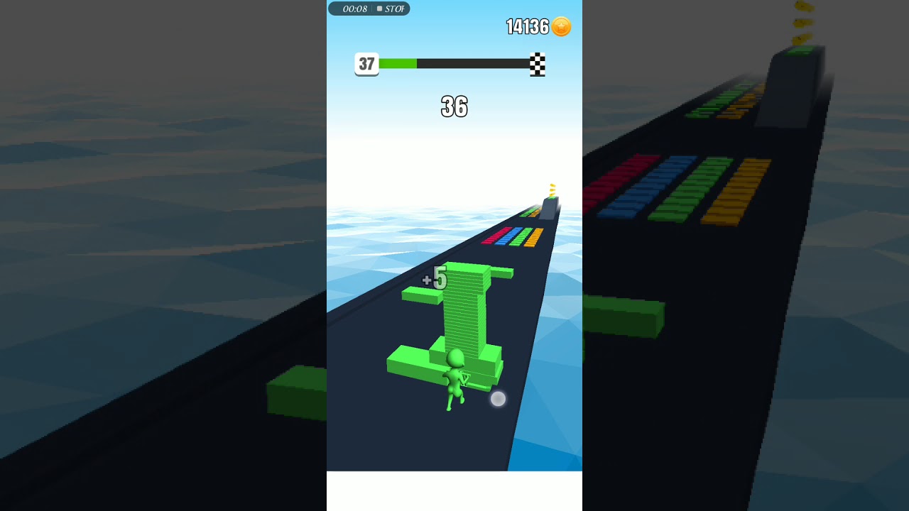 Stack color game play level 37 