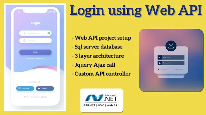 Login Web API | Login with Web API | Web API tutorial