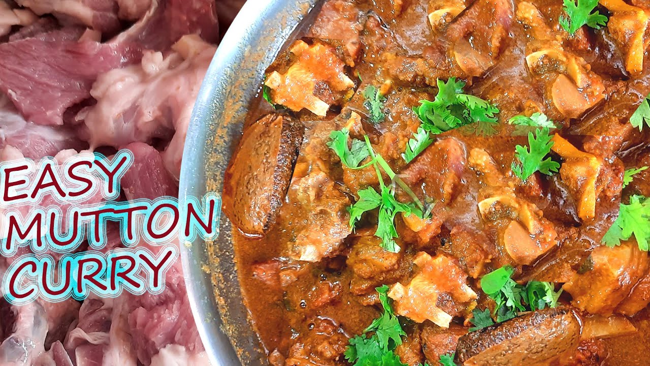 EASY MUTTON CURRY IN PRESSURE COOKER TASTY MUTTON CURRY RECIPE IN