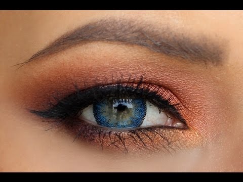 Copper Shades For Blue Eyes Machiaj Pentru Ochi Albastri Youtube