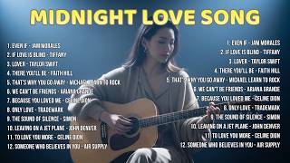 Midnight Love Songs 🌙 | Soft Acoustic Playlist for Deep Feelings screenshot 5
