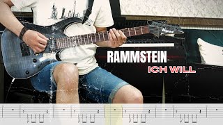 Rammstein - Ich Will / Guitar cover + Tab /