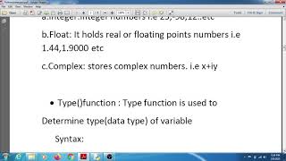 class 11th  python tutorial(lecture 3) NCERT