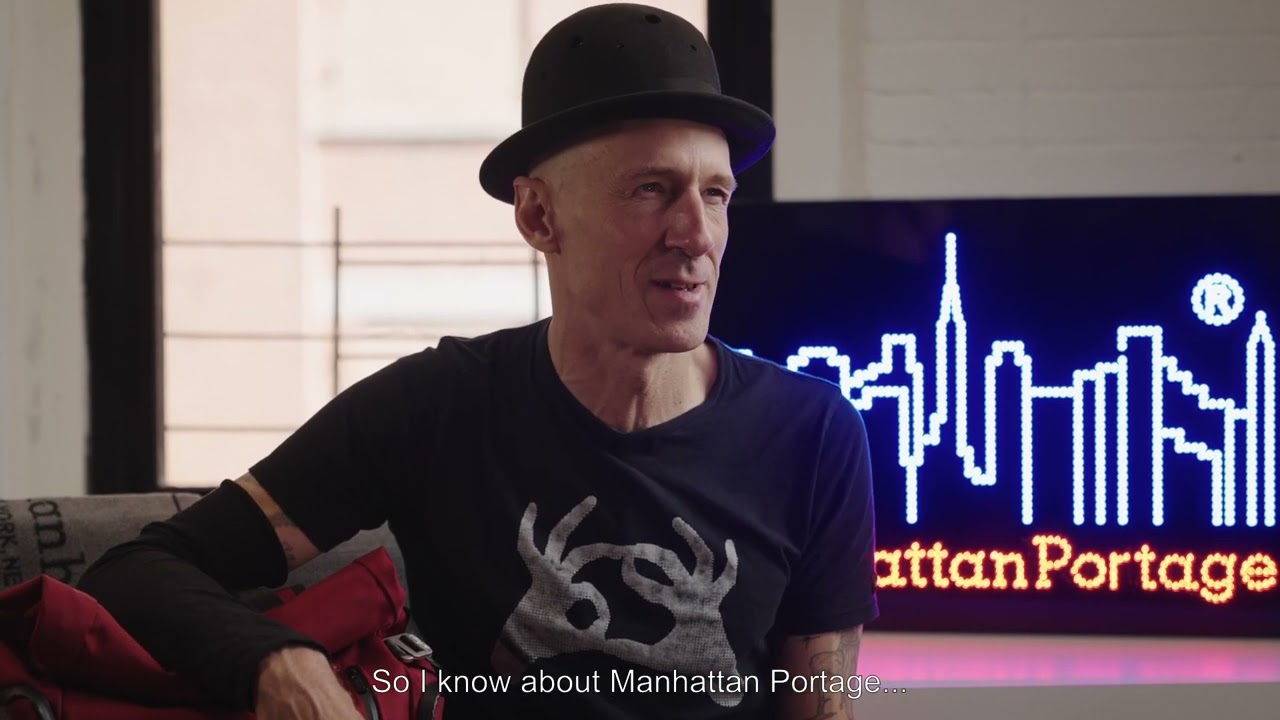 Nico Baixas with Manhattan Portage - New York Tough