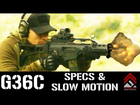 G36C Assault Rifle - Super Slow Motion and Specs