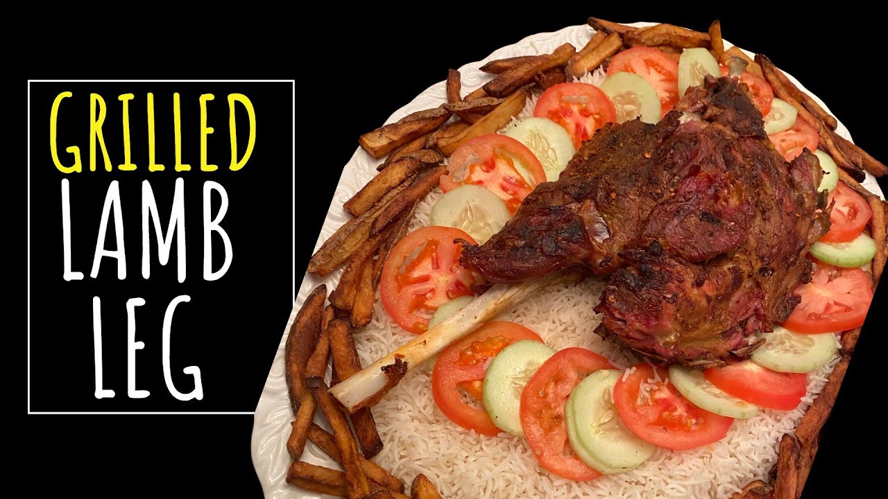 Grilled Leg Of Lamb, Slow Cooked Roasted Lamb of Leg Raan Roast