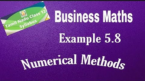 12th Business Maths Example 5.8