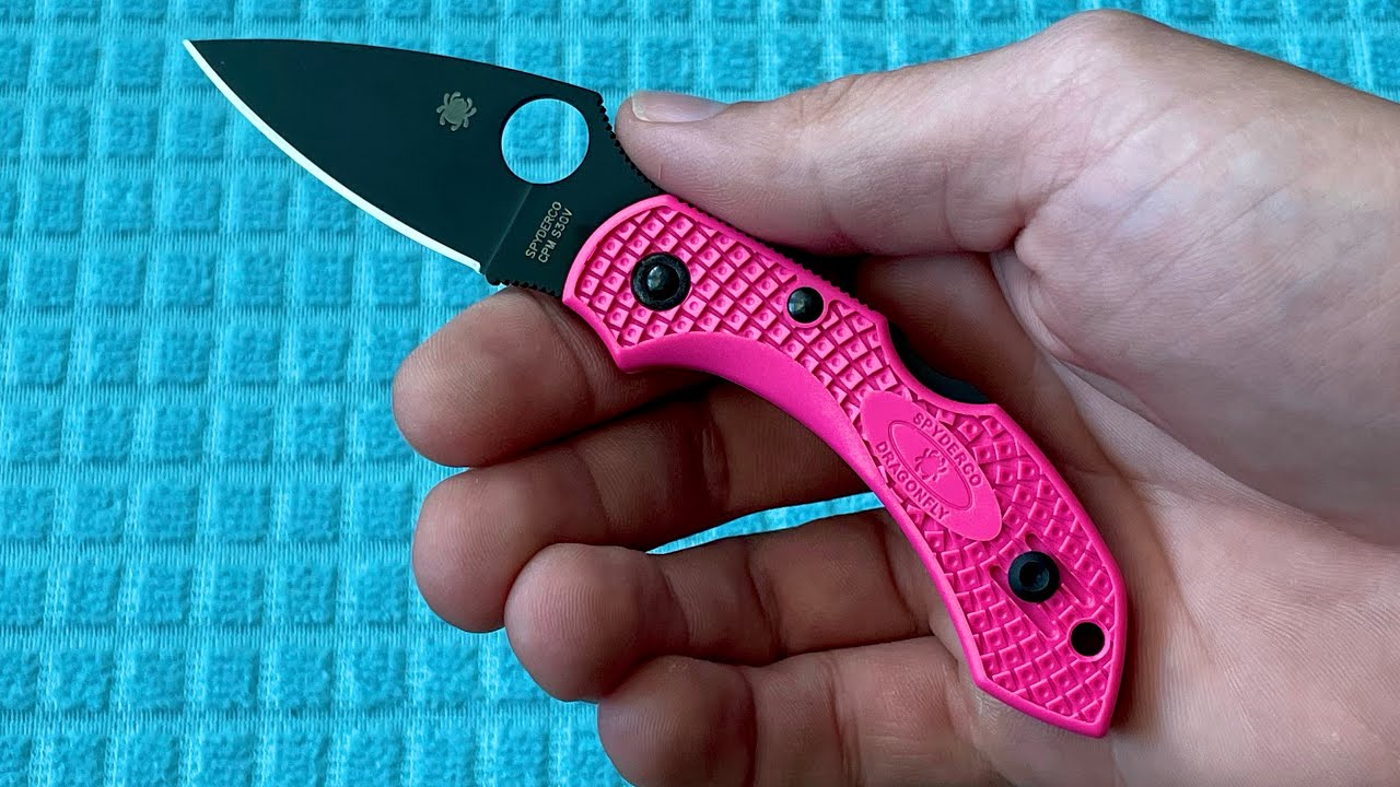 Pink Spyderco Dragonfly 2 S30V Unboxing - YouTube