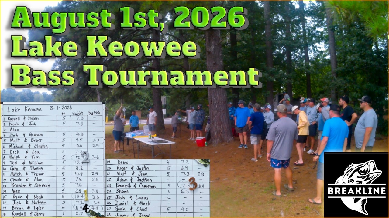 Breakline Ministries August 2026 Bass Tournament