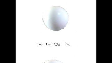 How to tell a Hard Boiled Egg from a Raw Egg Without Cracking it