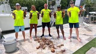 LOBSTER MINI SEASON 2024 Day 1... We got caught in a STORM! Catch-Clean_Cook