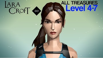 LARA CROFT GO Level 4-7 ALL TREASURES/RELICS The Throne of the Ancients