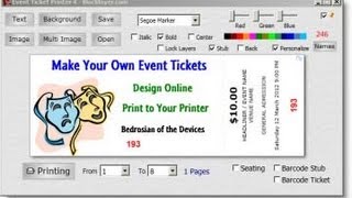 Easy Ticket Creator Software screenshot 2