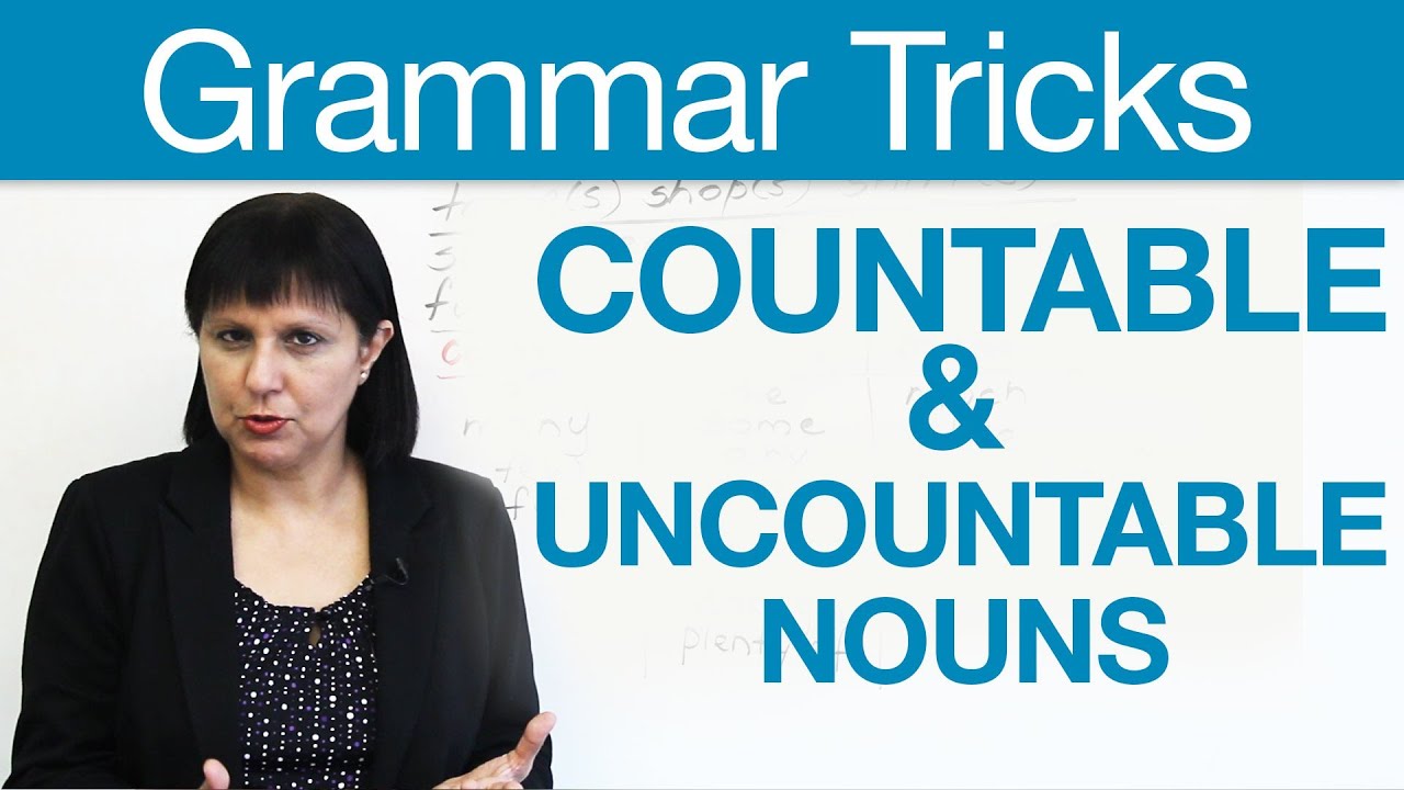English Grammar Tricks - Countable & Uncountable Nouns - YouTube
