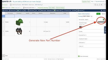 EARLY PREVEW - Generate New Part Number On The Fly