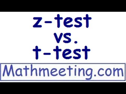 T Test vs Z Test: Key Differences and One-Sample Formulas