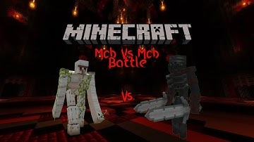 Mutant Iron Golem Vs Mutant Wither Skeleton | Minecraft Mob vs Mob Battle #10
