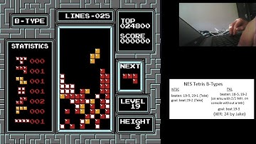 [NES Tetris] PAL level 19-3, Tetris #3