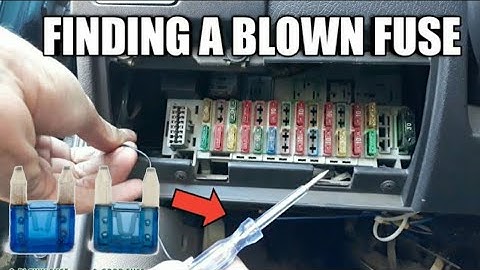 How to find and replace a blown fuse