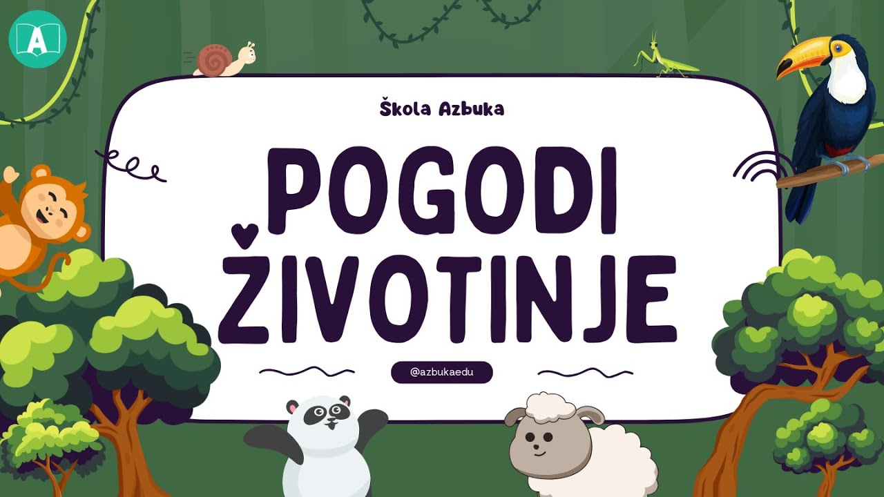 🦁 POGODI 150 ŽIVOTINJA – KVIZ ZA DECU NA SRPSKOM JEZIKU 🐘🐰🐍
