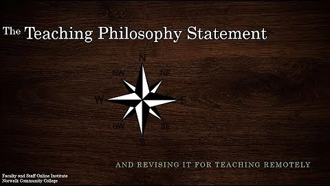 Teaching Philosophy Statement Workshop - PART 1