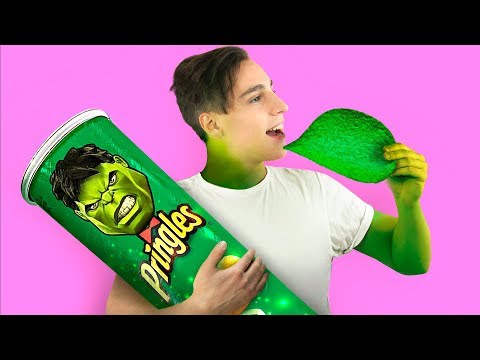 7 DIY Superhero Food vs Real Food Challenge!