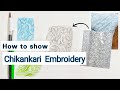 How to show Chikankari Embroidery | Swatches Development | Fashion Illustration