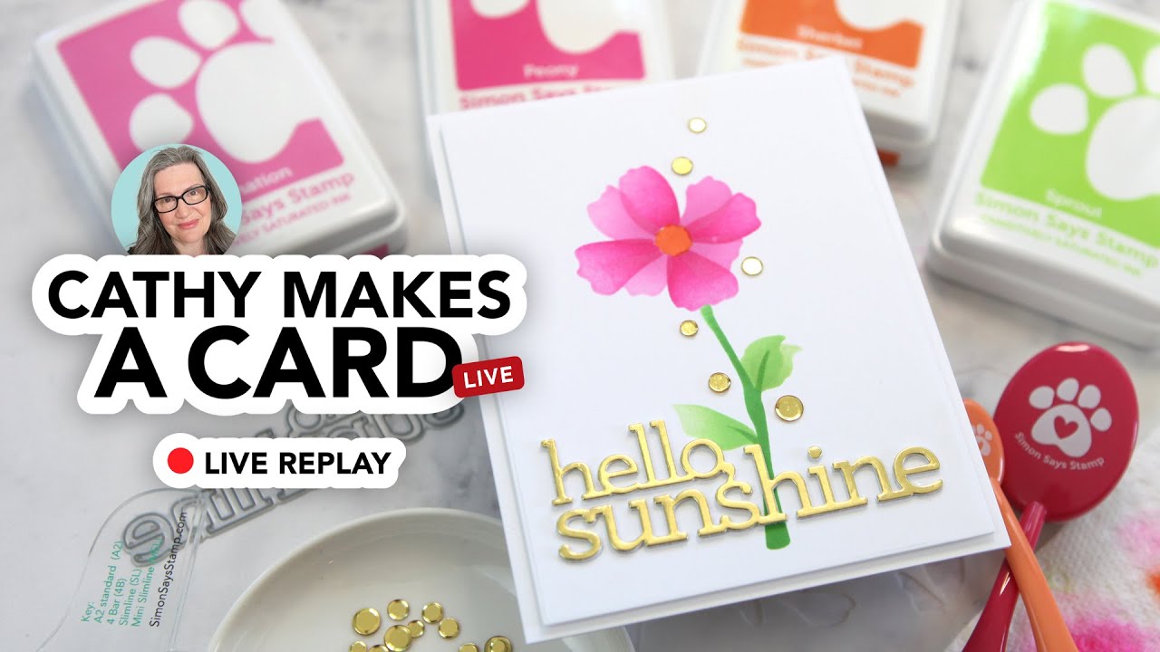 Cathy Makes a Card Live - YouTube