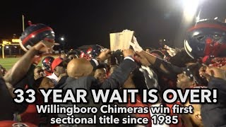 Willingboro 22 Paulsboro 14 | CJ Group 1 Final | Chimeras first title since 85