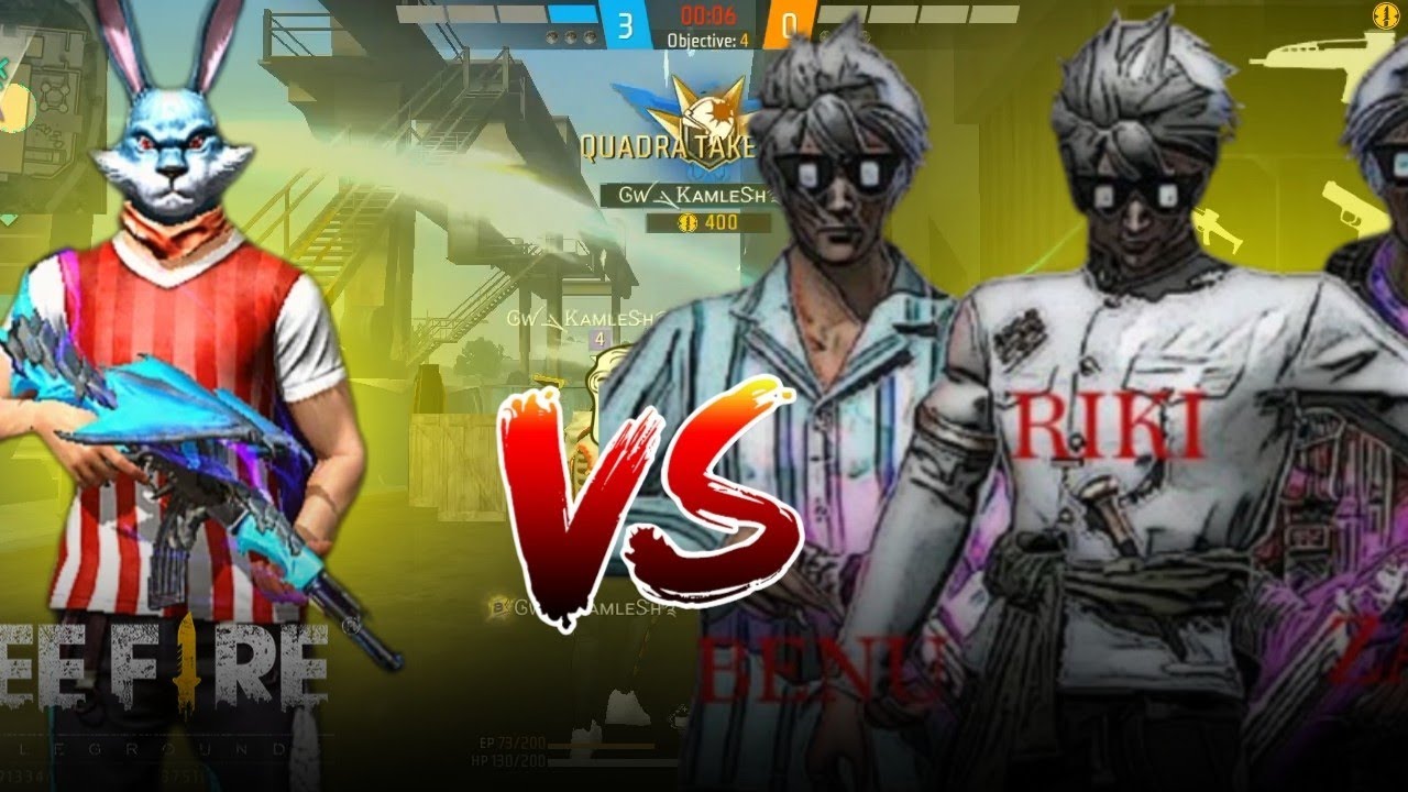 FREE FIRE CUSTOM ROOM { 4 VS 4 } - YouTube