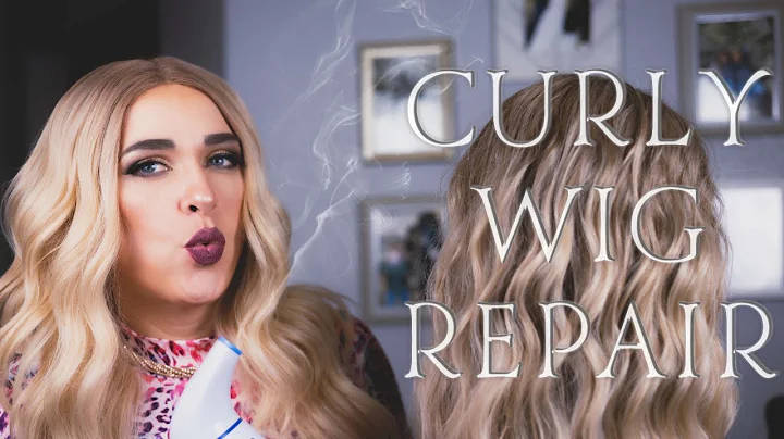 Wig Tutorial : Repairing A Curly Synthetic Wig Wit...