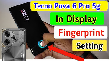 Tecno pova 6 pro 5g display fingerprint setting/Tecno pova 6 pro fingerprint screen lock/fingerprint