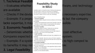SDLC| feasibility study| Class 12| important for 5 marks question ⁉️|Computer 🖥️ Science 💕💕