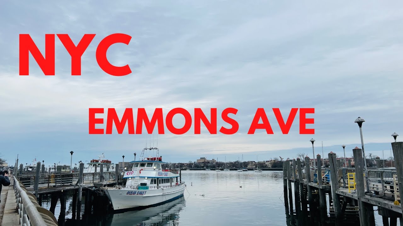 NYC Emmons Avenue  Brooklyn NY walking tour 4K