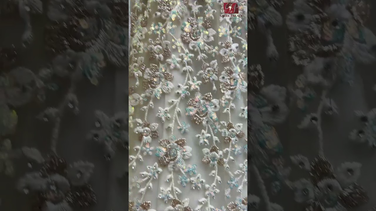 Embroidered White Net Designer Long Lehenga Choli | (326812) 