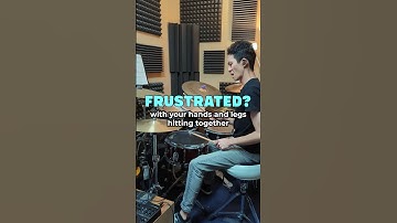 How to separate hands and feet hits - Beginner Drum Coordination Lesson