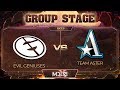 Evil Geniuses vs Aster Game 3 - MDL Chengdu Major: Group Stage