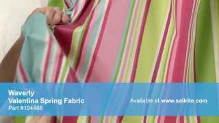 Video of Waverly 677040 Valentina Spring Fabric #104488