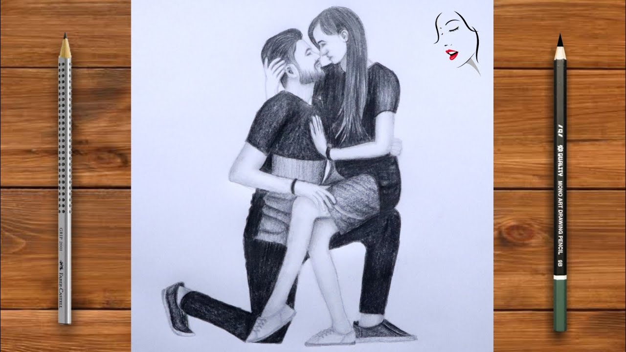 Featured image of post Love Cute Simple Couple Love Cute Simple Pencil Sketch