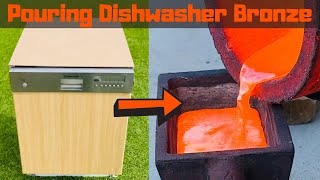 Street Scrapping Dishwasher Tear Down - ASMR Metal Melting - BigStackD Bronze - Trash To Treasure