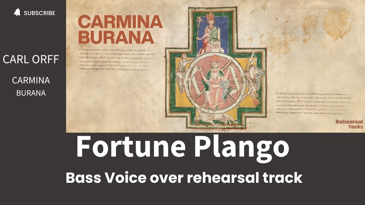 Orff, Carmina Burana, Fortune plango, Bass Voice over rehearsal track Orff, Carmina Burana, Fortune plango, Bass Voice over rehearsal track